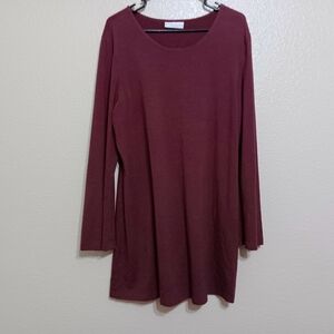 bryn Walker Burgundy Tunic Top